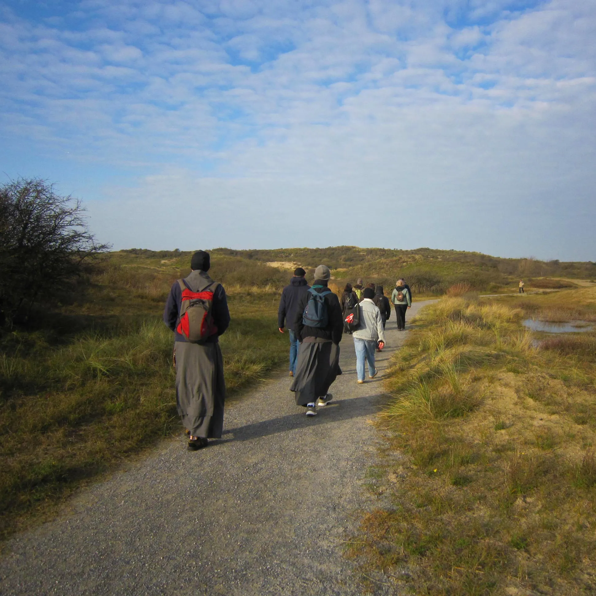 Met de groep op weg
