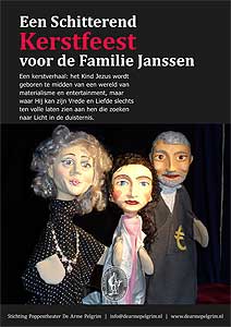 Poster voorstelling "Een Schitterend Kerstfeest voor de Familie Janssen"