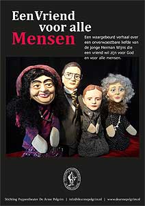 Poster voorstelling "Een Vriend voor alle Mensen"